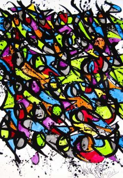 Peinture sur toile de Jonone All Eyes On Me - 2016 reproduction peinte à la main
