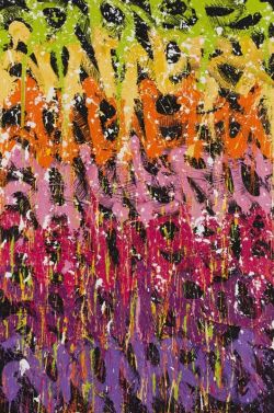 Peinture sur toile de Jonone Feu D Artifice reproduction peinte à la main