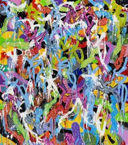 Peinture sur toile de Jonone Fireworks reproduction peinte à la main