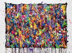 Peinture sur toile de Jonone Go A Strange reproduction peinte à la main