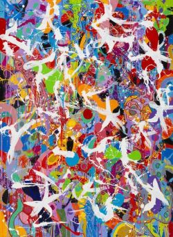 Peinture sur toile de Jonone Lock Down reproduction peinte à la main