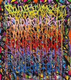 Peinture sur toile de Jonone Read Write Draw reproduction peinte à la main
