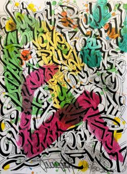 Peinture sur toile de Jonone Sans Titre - 2015 reproduction peinte à la main