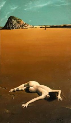 Jose Manuel Capuletti Abandoned Female Nude 1953 reproduction peinte à la main