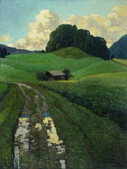 Josef Stoitzner After Rain 1925 reproduction peinte à la main