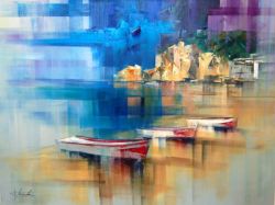 Peinture sur toile de Josep Teixido Haute Normandie reproduction peinte à la main
