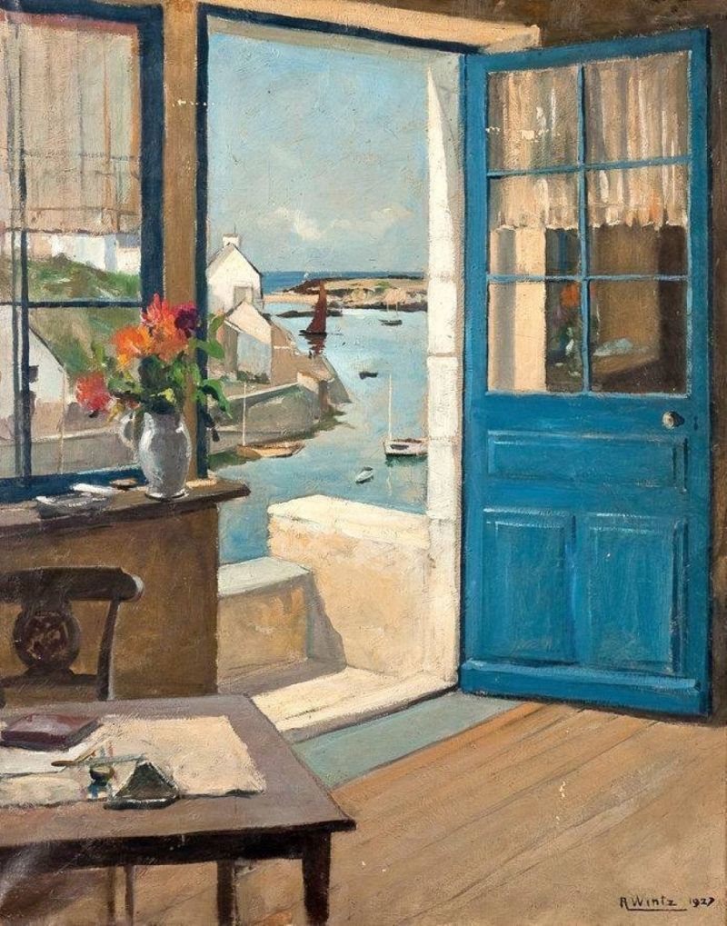 Joseph Raymond Wintz Vue Sur Le Port De Do Lan 1927