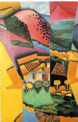 Peinture sur toile de Juan Gris Landscape At Ceret 1913 reproduction peinte à la main
