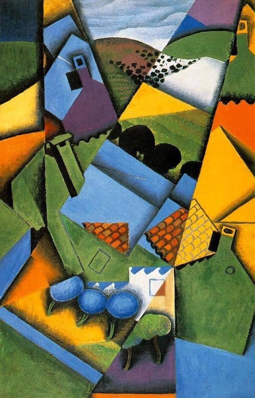 Juan Gris Landscape With Houses At Ceret 1913