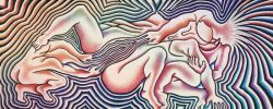 Judy Chicago Birth Trinity reproduction peinte à la main