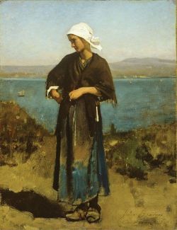 Reproduction sur toile du tableau Jules Breton By The Seaside
