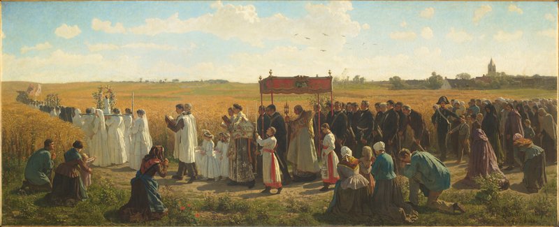 Jules Breton The Blessing Of The Wheat In Artois