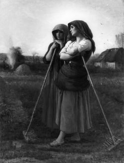 Reproduction sur toile du tableau Jules Breton The Close Of Day