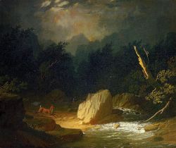Reproduction sur toile du tableau Jules Breton The Storm