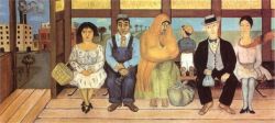 Peinture sur toile de Kahlo El Camion - The Bus 1929 reproduction peinte à la main