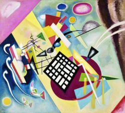 Peinture sur toile de Kandinsky Black Grid reproduction peinte à la main