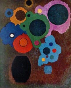 Peinture sur toile de Kandinsky Black Increasing - 1927 reproduction peinte à la main