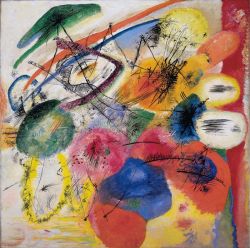 Peinture sur toile de Kandinsky Black Lines 1 reproduction peinte à la main
