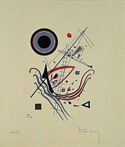 Peinture sur toile de Kandinsky Bleu reproduction peinte à la main