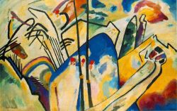 Peinture sur toile de Kandinsky Composition Iv reproduction peinte à la main