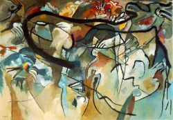 Peinture sur toile de Kandinsky Composition V reproduction peinte à la main