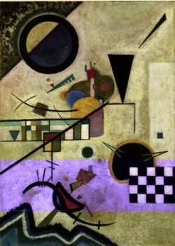 Peinture sur toile de Kandinsky Contrasting Sounds reproduction peinte à la main