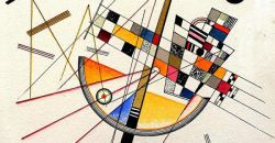 Peinture sur toile de Kandinsky De Licate Tension - De Tails reproduction peinte à la main