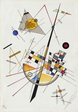 Peinture sur toile de Kandinsky Délicate Tension reproduction peinte à la main