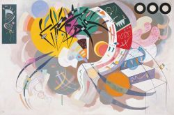 Peinture sur toile de Kandinsky Dominant Curve reproduction peinte à la main