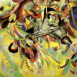 Peinture sur toile de Kandinsky Fugue reproduction peinte à la main