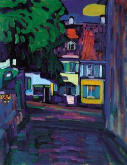 Peinture sur toile de Kandinsky Houses At Murnau reproduction peinte à la main