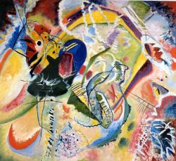 Peinture sur toile de Kandinsky Improvisation 35 reproduction peinte à la main