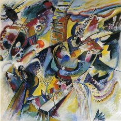 Peinture sur toile de Kandinsky Improvisation Gorge reproduction peinte à la main