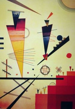 Peinture sur toile de Kandinsky Merry Structure reproduction peinte à la main