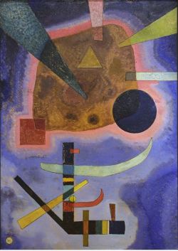 Peinture sur toile de Kandinsky Three Elements - 1925 reproduction peinte à la main