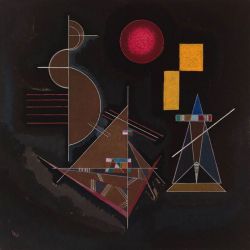 Peinture sur toile de Kandinsky Un Peu Lourd - 1912 reproduction peinte à la main