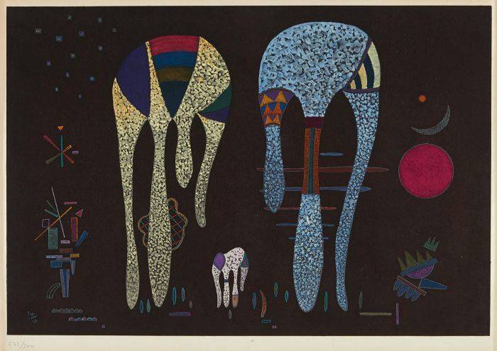 Kandinsky Untitled After Oil Painting Accord - 1969