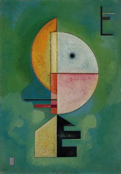 Peinture sur toile de Kandinsky Upward reproduction peinte à la main