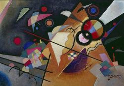 Peinture sur toile de Kandinsky Yellow Top reproduction peinte à la main