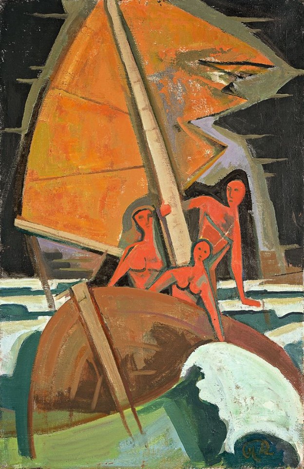 Karl Hofer Boat In The Storm 1952