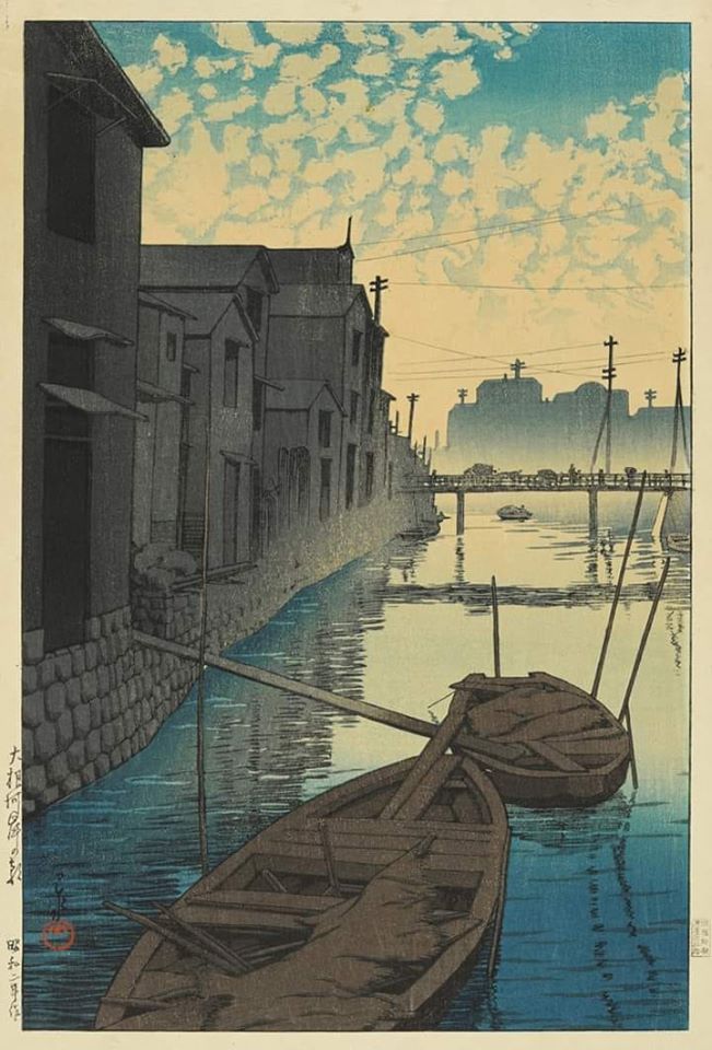 Kawase Hasui Morning On The Daikon Wharf 1927