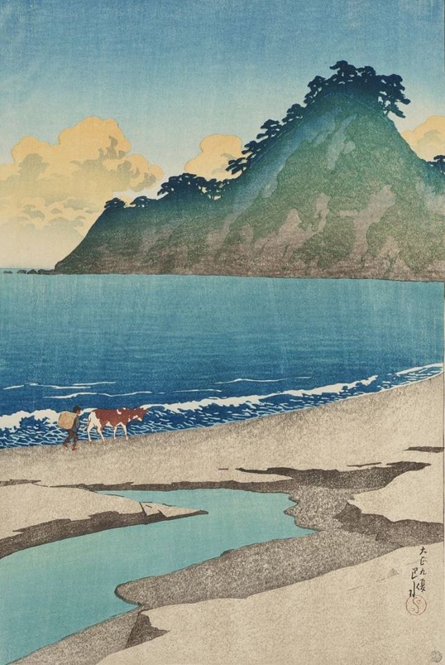Kawase Hasui Summer Morning On Iwaino Beach 1920