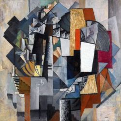 Kazimir Malevich Bureau And Room - 1913 reproduction peinte à la main