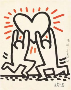 Peinture sur toile de Keith Haring Bayer Suite 1 1982 reproduction peinte à la main