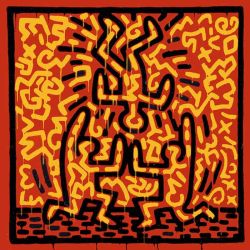 Peinture sur toile de Keith Haring Celebration reproduction peinte à la main