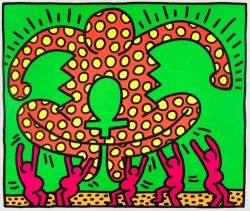 Peinture sur toile de Keith Haring Fertility 5 reproduction peinte à la main