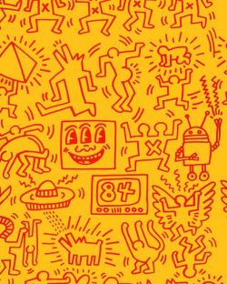 Peinture sur toile de Keith Haring Haring reproduction peinte à la main