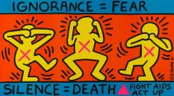 Peinture sur toile de Keith Haring Ignorance reproduction peinte à la main