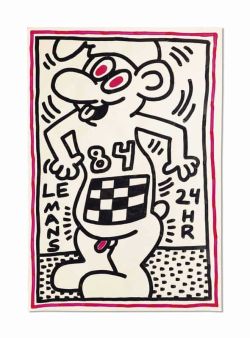 Peinture sur toile de Keith Haring Le Mans reproduction peinte à la main