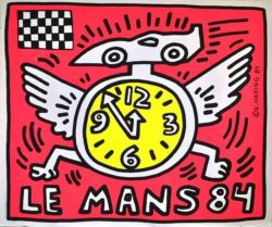 Peinture sur toile de Keith Haring Le Mans 84 reproduction peinte à la main